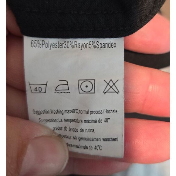 COOFANDY Collar black Button Up Shirt Men embroidered sz 2XL - Picture 12 of 12